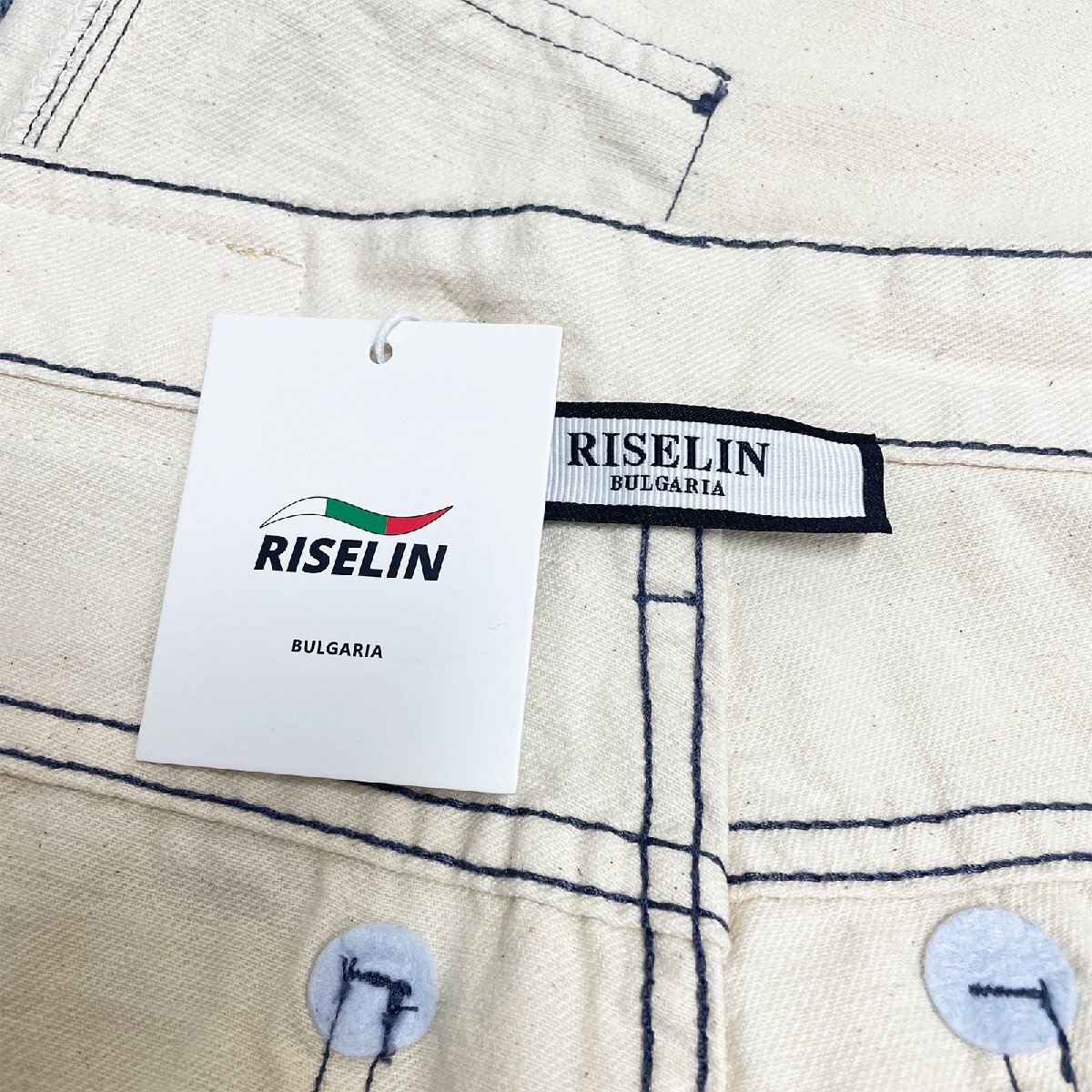 新作ヨーロッパ製※定価5万◆ブルガリア発※RISELIN オーバーオール サロペット 薄手 通気 ゆったり 切替 カジュアル スタイリッシュ 夏 L_画像10