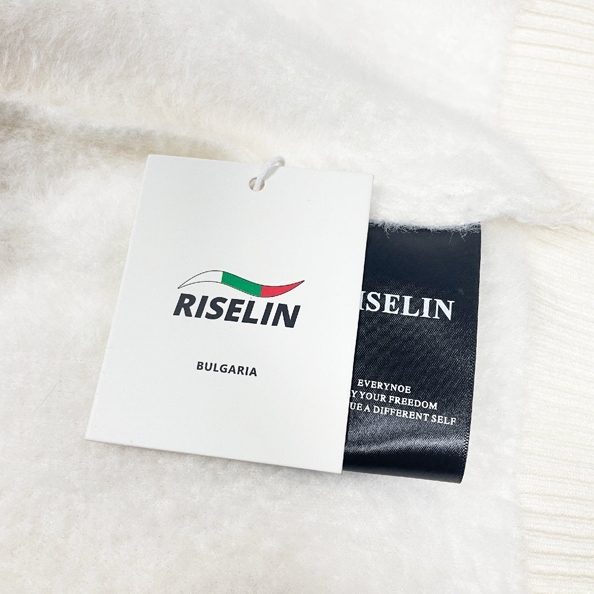 定番ヨーロッパ製※定価5万◆ブルガリア発※RISELIN セーター ニット 高品質カシミヤ/ミンク混 裏起毛 防寒 ハイネック フェミニン M/46_画像9