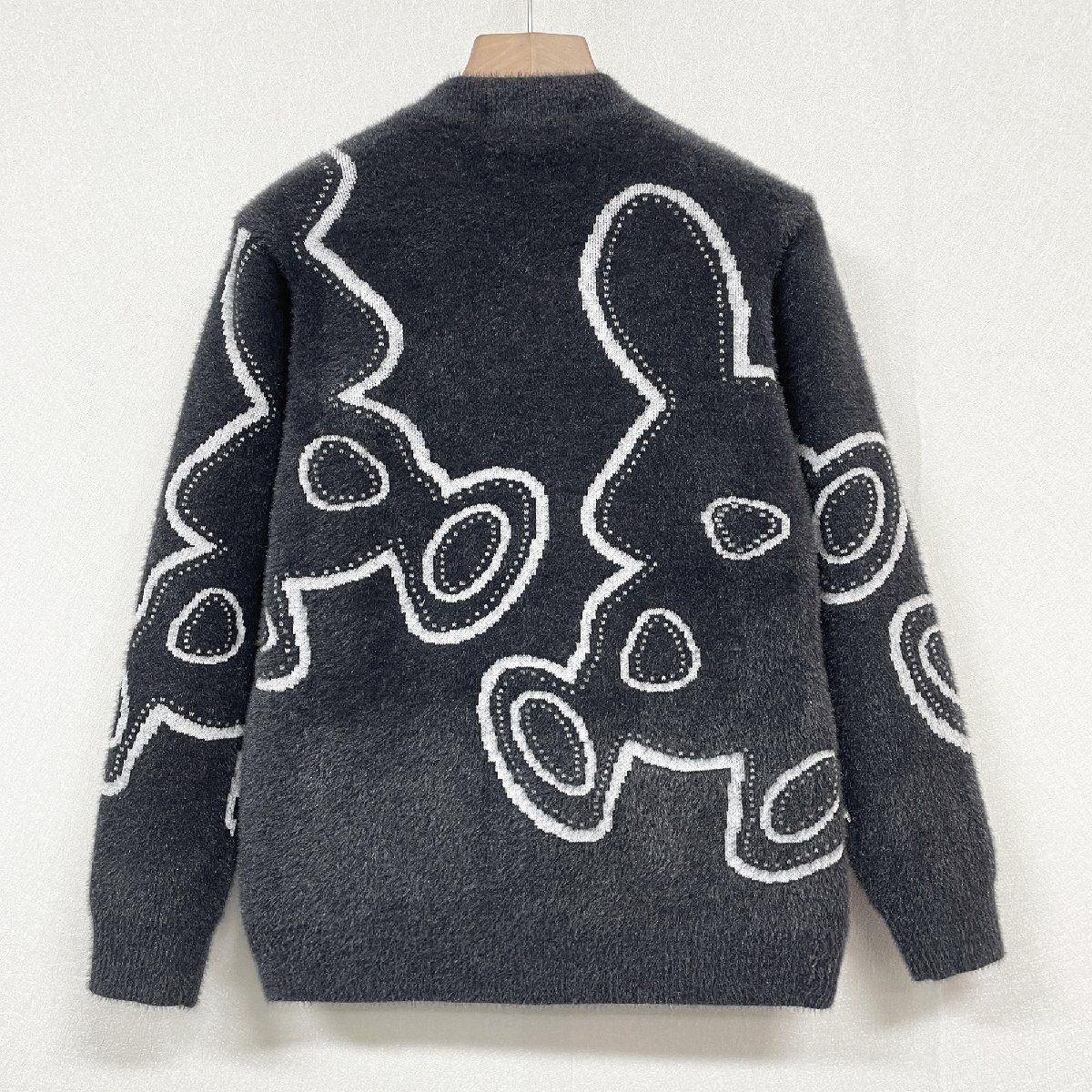 定番 ヨーロッパ製※定価5万◆ブルガリア発※RISELIN セーター ミンク/カシミヤ混 ソフト 毛足 ニット 暖かい ウサギ 可愛さ 秋冬 XL/50_画像2