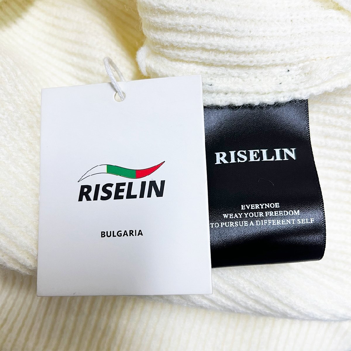 定番ヨーロッパ製※定価5万◆ブルガリア発※RISELIN セーター 高品質ウール 暖かい 伸縮性 快適 プルオーバー ニット トップス 男女兼用 L_画像10