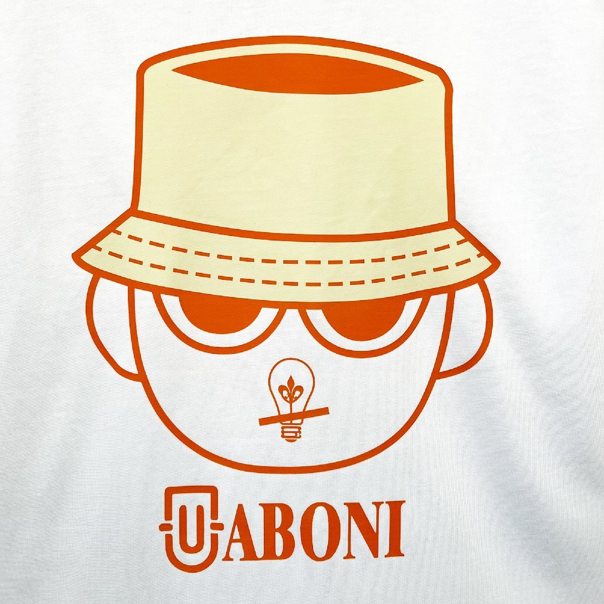 人気EU製＆定価2万◆UABONI*ユアボニ*半袖Tシャツ*フランス*パリ発◆コットン100％ 薄手 吸汗 通気 遊び心 可愛い カットソー 日常 L/48_画像7