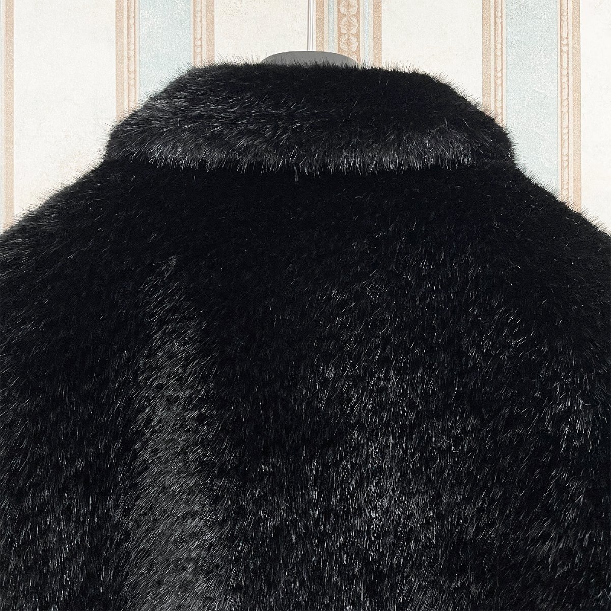 最高峰 定価11万 FRANKLIN MUSK・アメリカ・ニューヨーク発 豪華毛皮・ミンク・ファーコート・極地防寒 クマ ジャケット 真冬 サイズ1の画像5