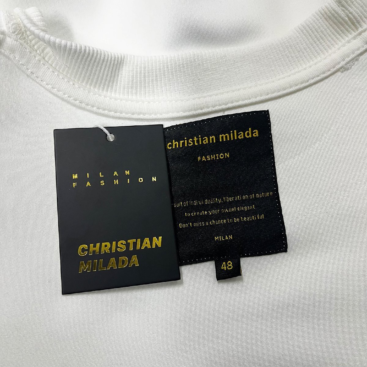 定価4万★christian milada・ミラノ発・トレーナー★上品 通気 快適 個性 クマ カラフル スウェット アメカジ スタイリッシュ 春 M/46_画像10