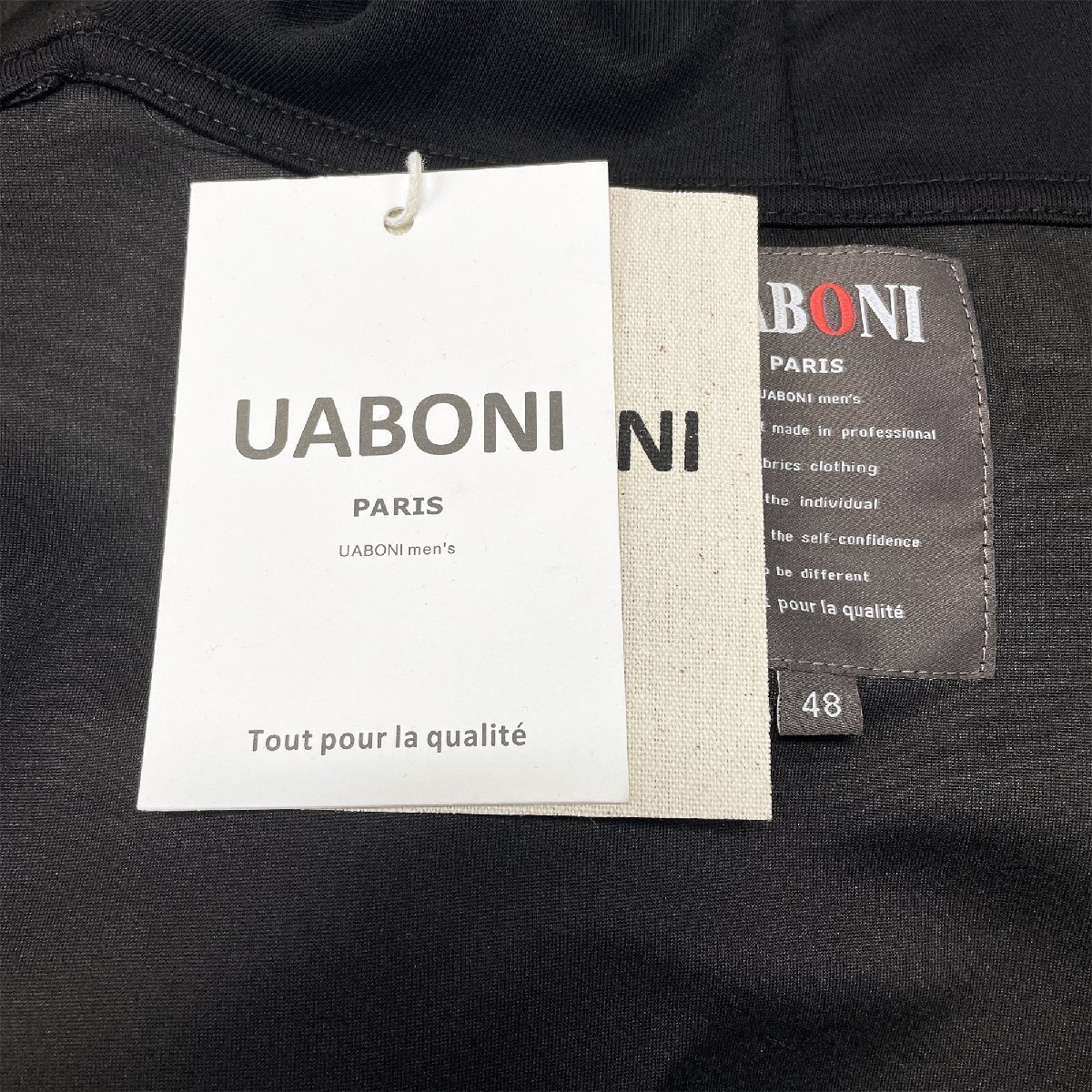 個性EU製＆定価4万◆UABONI*Paris*パーカー*ユアボニ*パリ発◆コットン100％ 高級 モノグラム カットソー 男女兼用 ベアブリック L/48_画像9