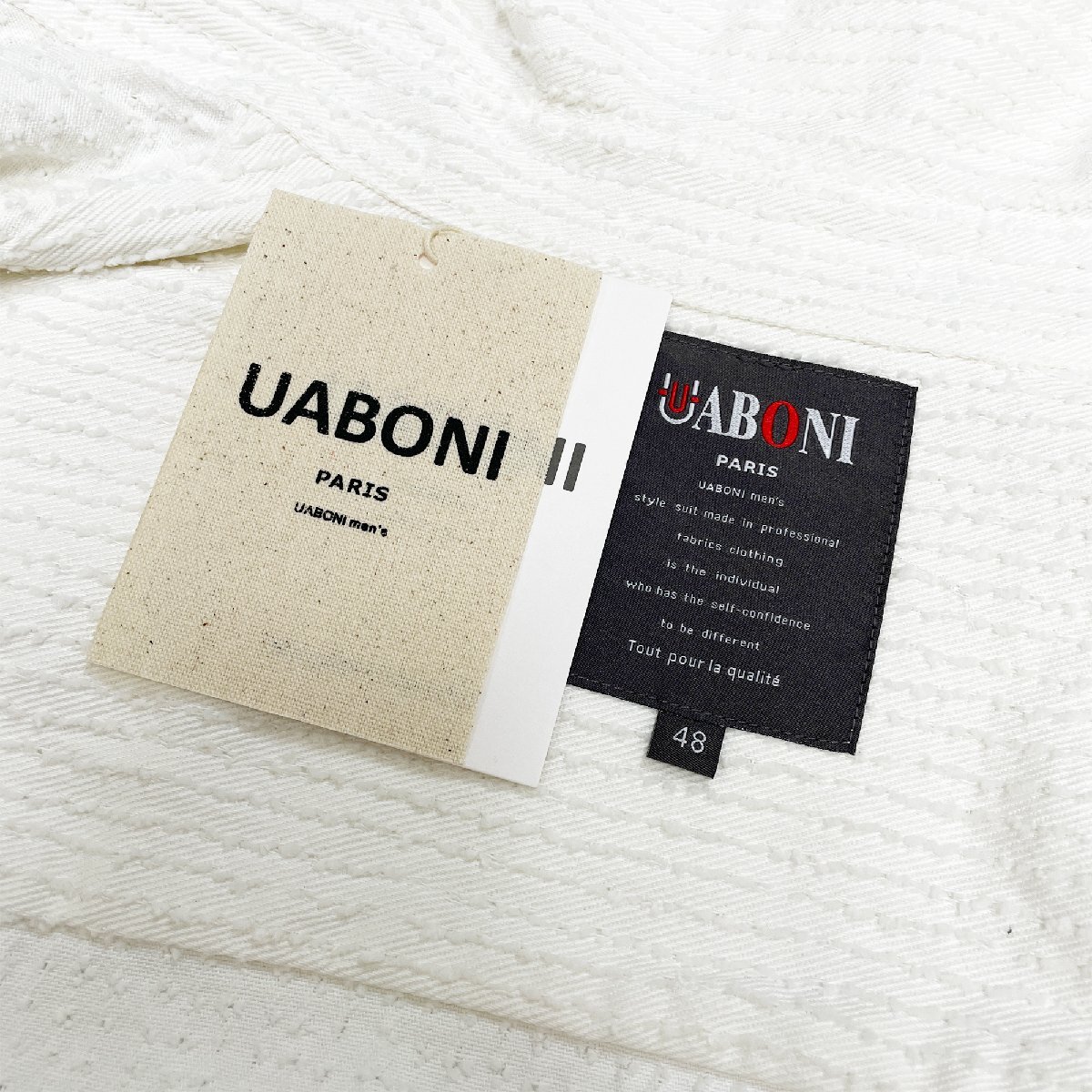 新作EU製＆定価5万◆UABONI*Paris*長袖シャツ*ユアボニ*パリ発◆高級 通気 柔らかい 快適 無地 ダメージ加工 ライトアウター 日常 M/46_画像9