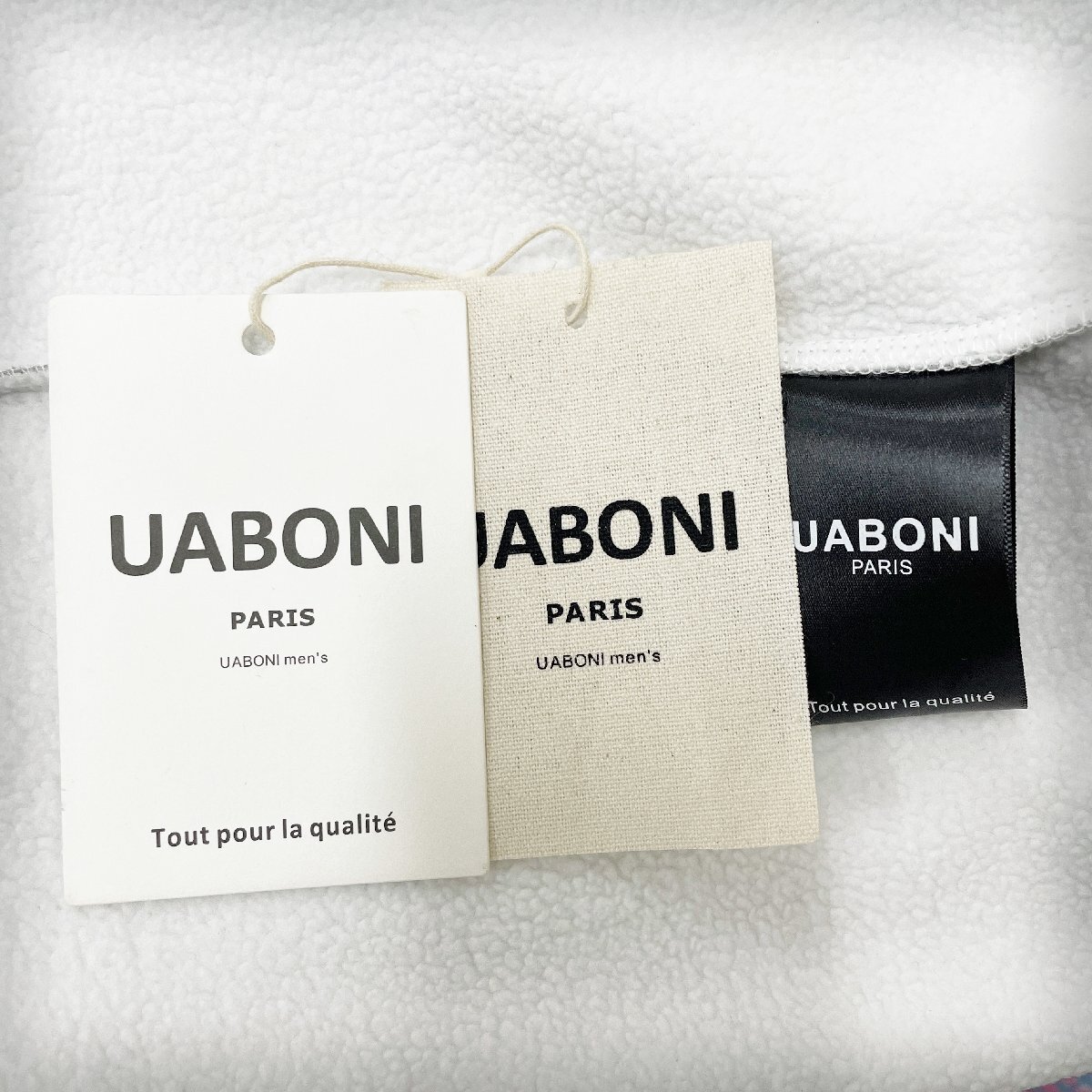 一枚限定EU製＆定価5万◆UABONI*Paris*トレーナー*ユアボニ*パリ発◆綿100％ 上品 裏起毛 暖かい 防寒 個性 スウェット トップス XL/50_画像9