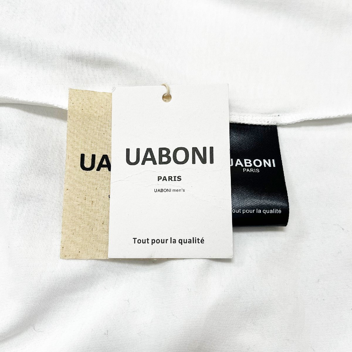 個性EU製＆定価2万◆UABONI*ユアボニ*半袖Tシャツ*フランス*パリ発◆コットン100％ 通気 ゆったり キャラクター クマ カットソー 夏 XL/50_画像9