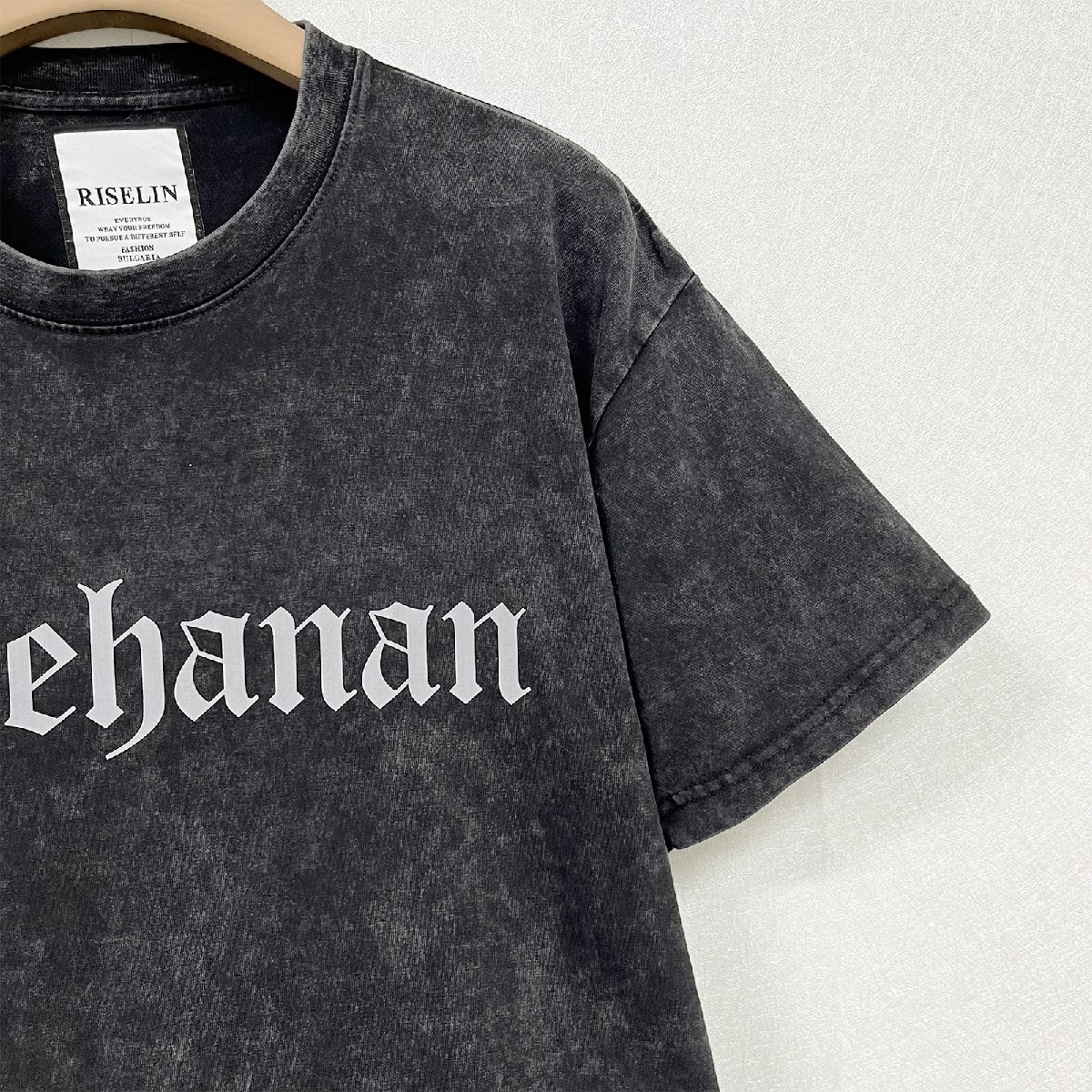 個性ヨーロッパ製※定価2万◆ブルガリア発※RISELIN 半袖Tシャツ 薄手 快適 ウオッシュ加工 ストリート ビィンテージ ゆったり オシャレ L_画像7