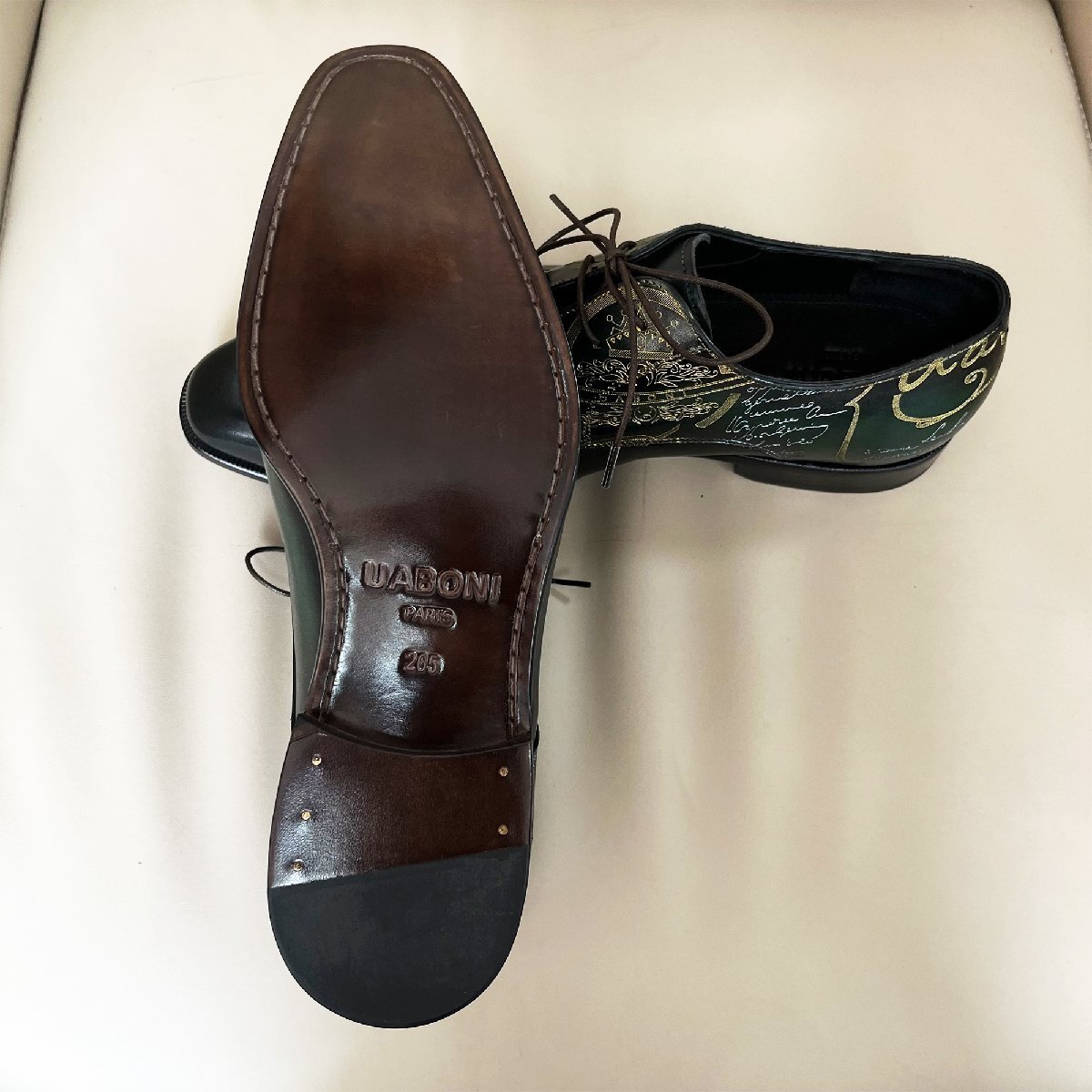  rare EU made regular price 28 ten thousand special order limited goods *UABONI* business shoes *yuaboni* hand made handmade hand . leather original leather formal gentleman for 25.