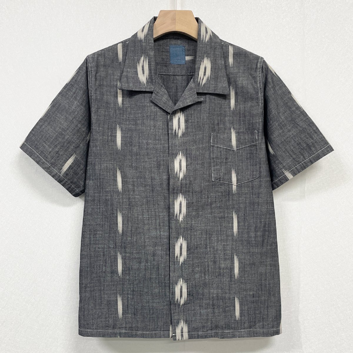 限定品 参考定価12万円 visvim ビズビム ICT FREE EDGE SHIRT S/S N.D. LT.Indigo 半袖 シャツ 0219905011014 中村ヒロキ サイズ2の画像1