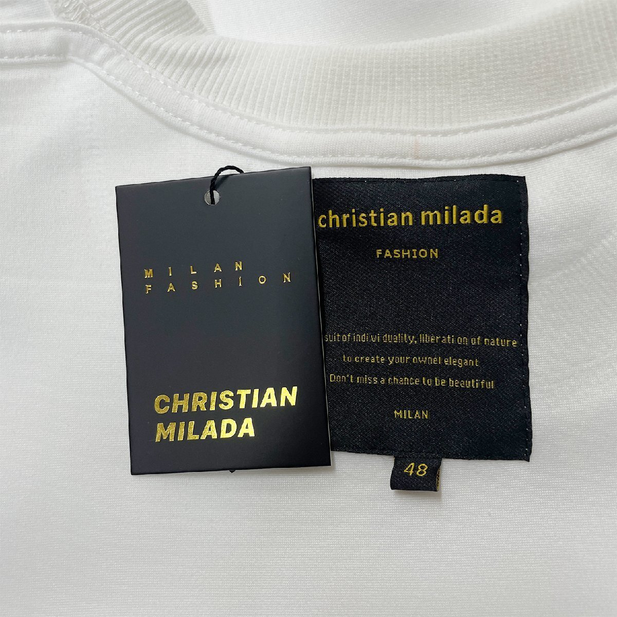 定価4万★christian milada・ミラノ発・トレーナー★綿100％ 柔らかい 個性 スウェット カットソー 遊び心 可愛い 定番 秋冬 XL/50サイズ_画像9