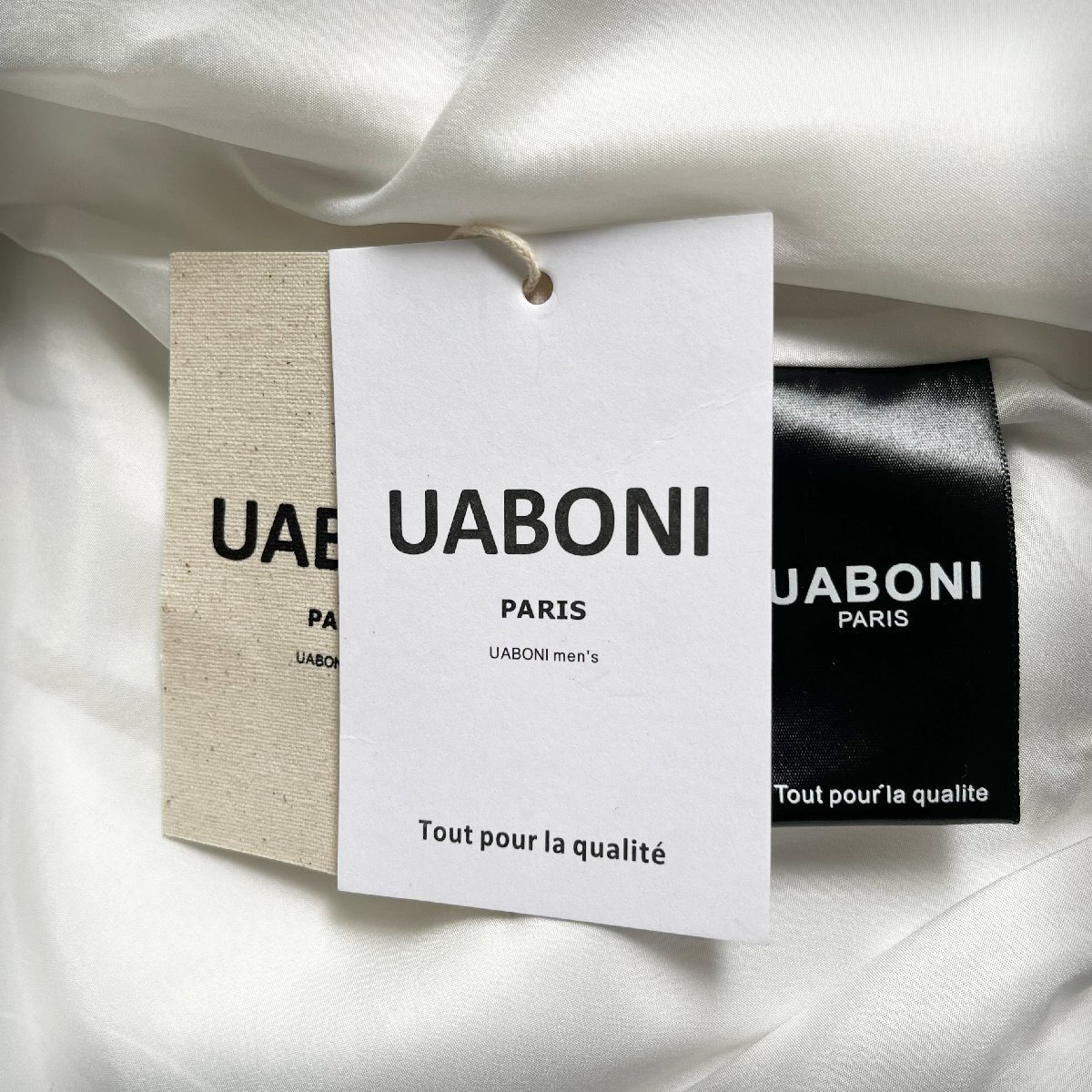 ★★最高級EU製＆定価6万◆UABONI*Paris*スタジアムジャンパー*ユアボニ*パリ発◆個性 切替 チェック柄 アウター ブルゾン ジャケットXL/50_画像9