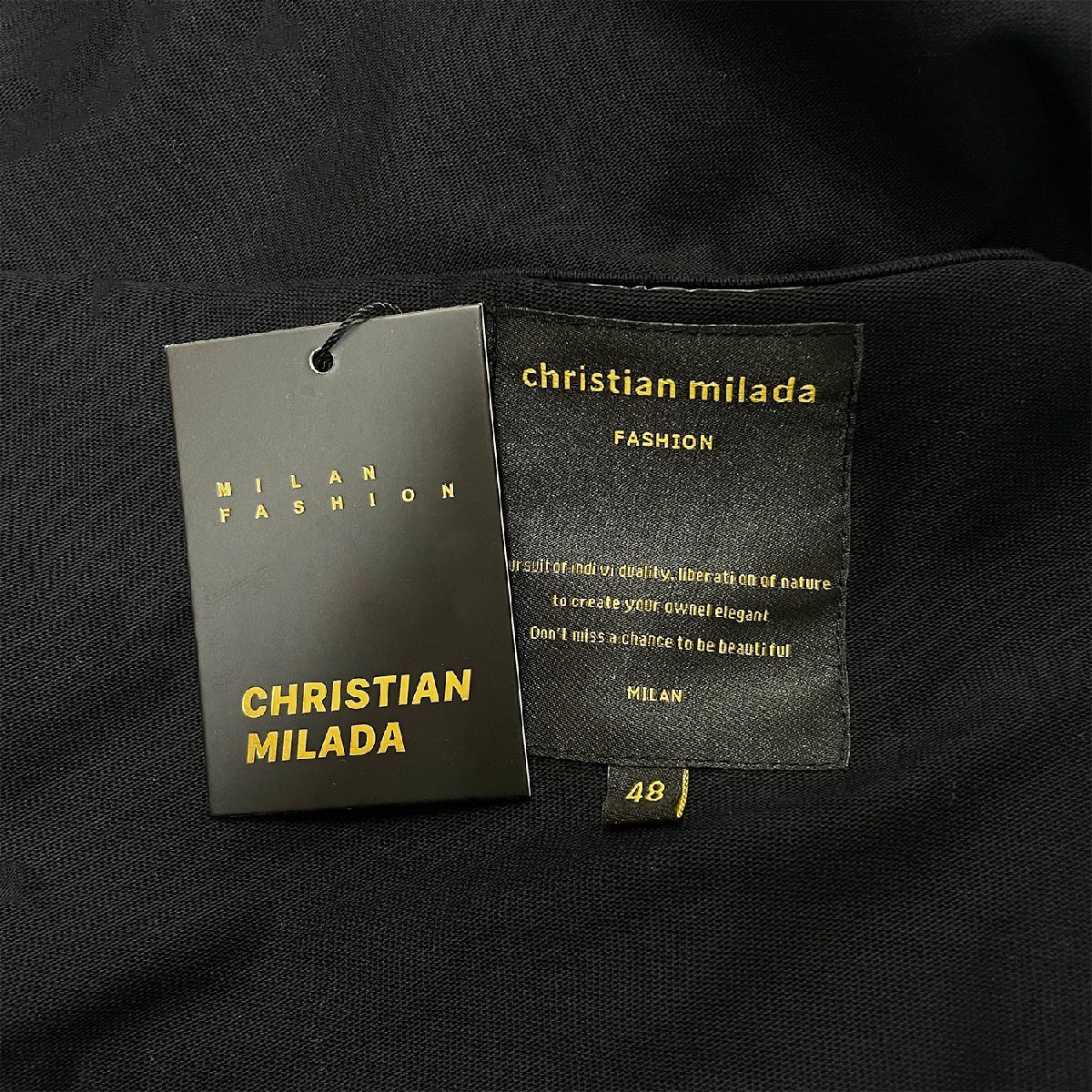 定価2万★christian milada・ミラノ発・半袖Tシャツ★コットン100％ 上質 通気吸汗 スウェット クルーネック 可愛い お洒落 XL/50サイズ_画像8