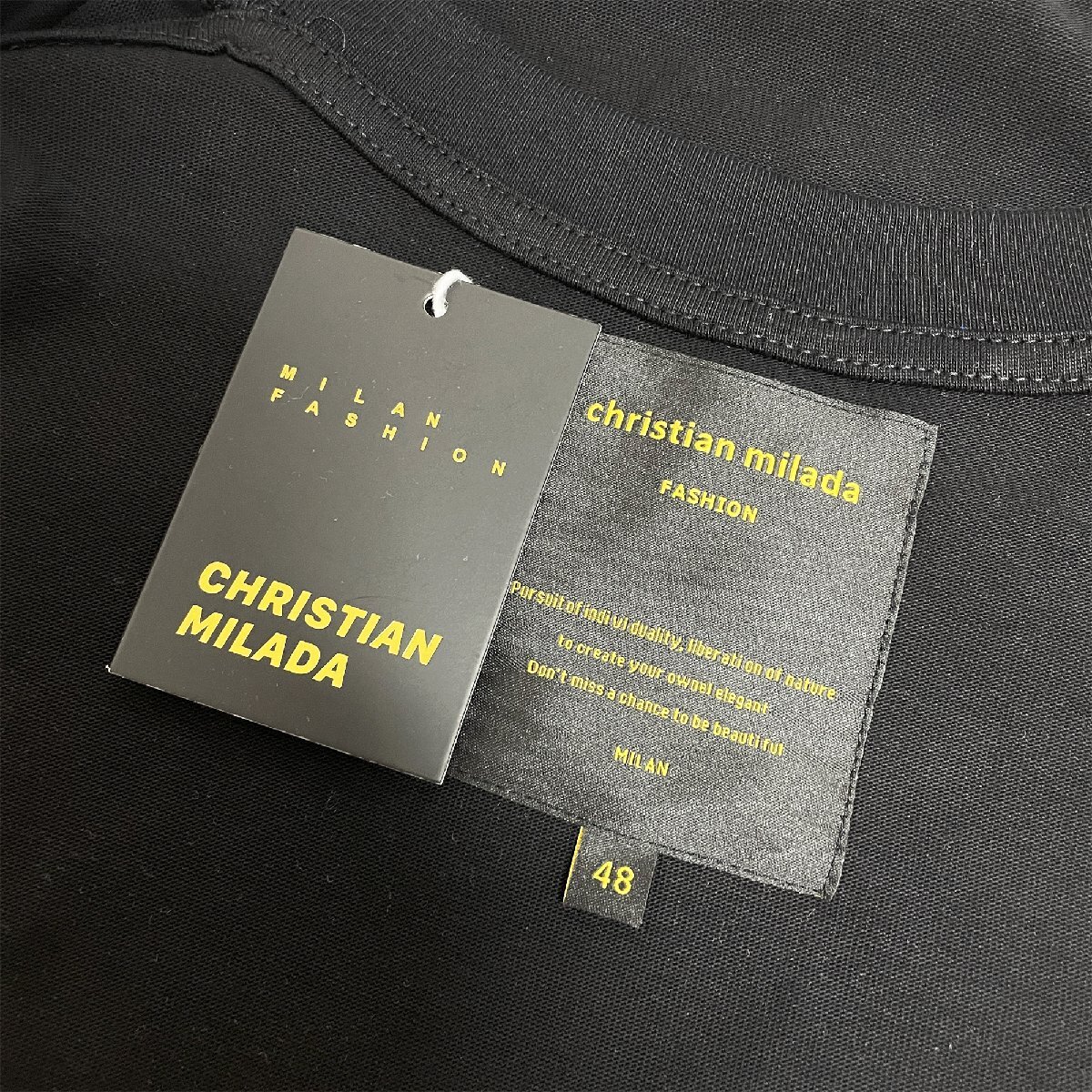 定価2万★christian milada・ミラノ発・半袖Tシャツ★上品 ナチュラル ゆったり 快適 スウェット デイジー柄 可愛い 定番 男女兼用 夏XL/50_画像10