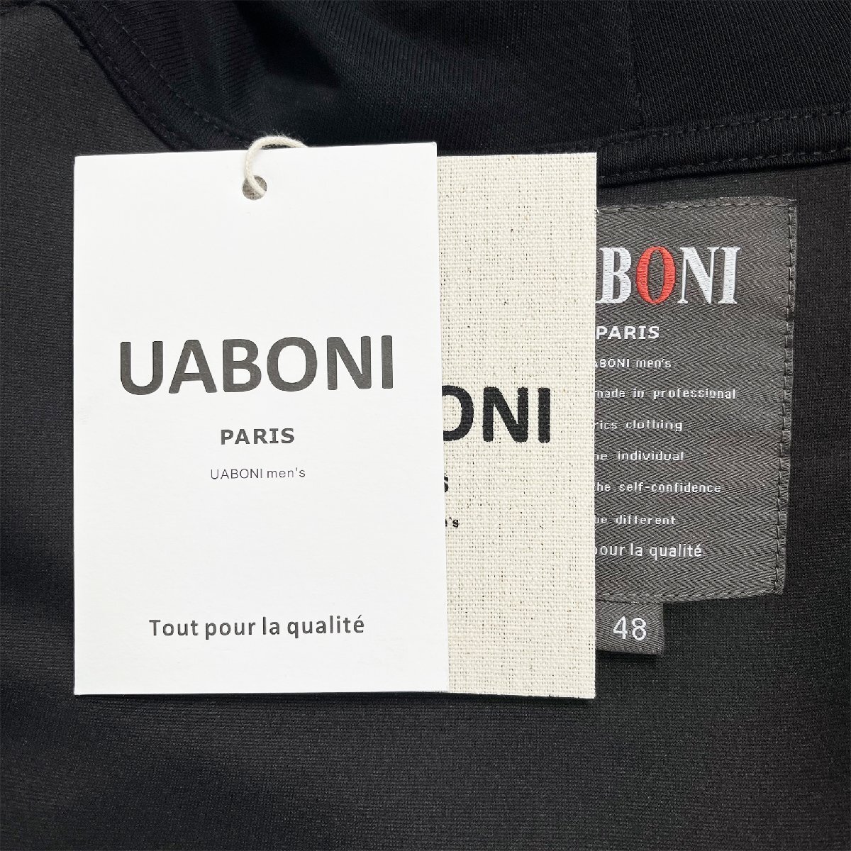 高級EU製＆定価4万◆UABONI*Paris*パーカー*ユアボニ*パリ発◆コットン100% 快適 シンプル 通気 紙飛行機 遊び心 日常 秋冬 XL/50サイズ_画像9