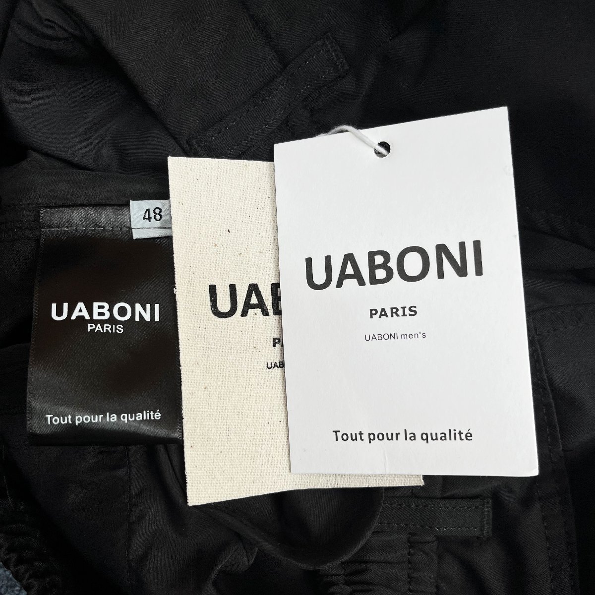 一枚限定EU製＆定価4万◆UABONI*Paris*スラックス*ユアボニ*パリ発◆コットン100% 通気速乾 頑丈 無地 チノパン ストリート 普段着 M/46_画像10