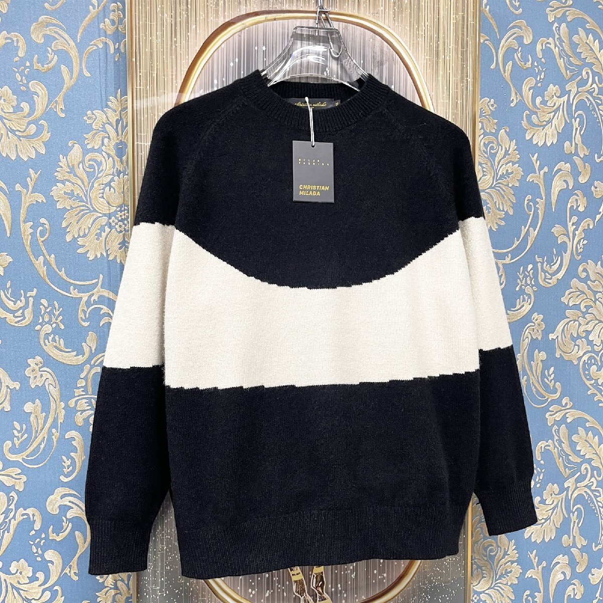  regular price 5 ten thousand *christian milada* milano departure * sweater * on goods heat insulation soft switch knitted tops clean . put on .. elegant lady's M/36