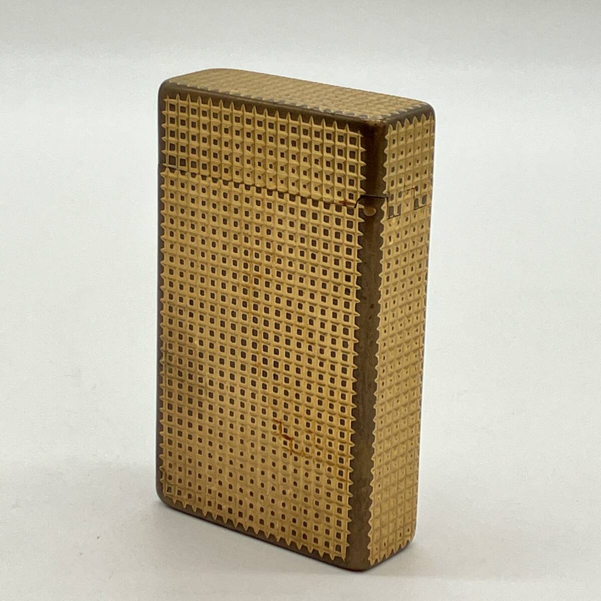 #2673 中古ガスライター S.T.Dupont デュポン GATSBY ゴールドカラー 20μ 喫煙具 火花確認済の画像4
