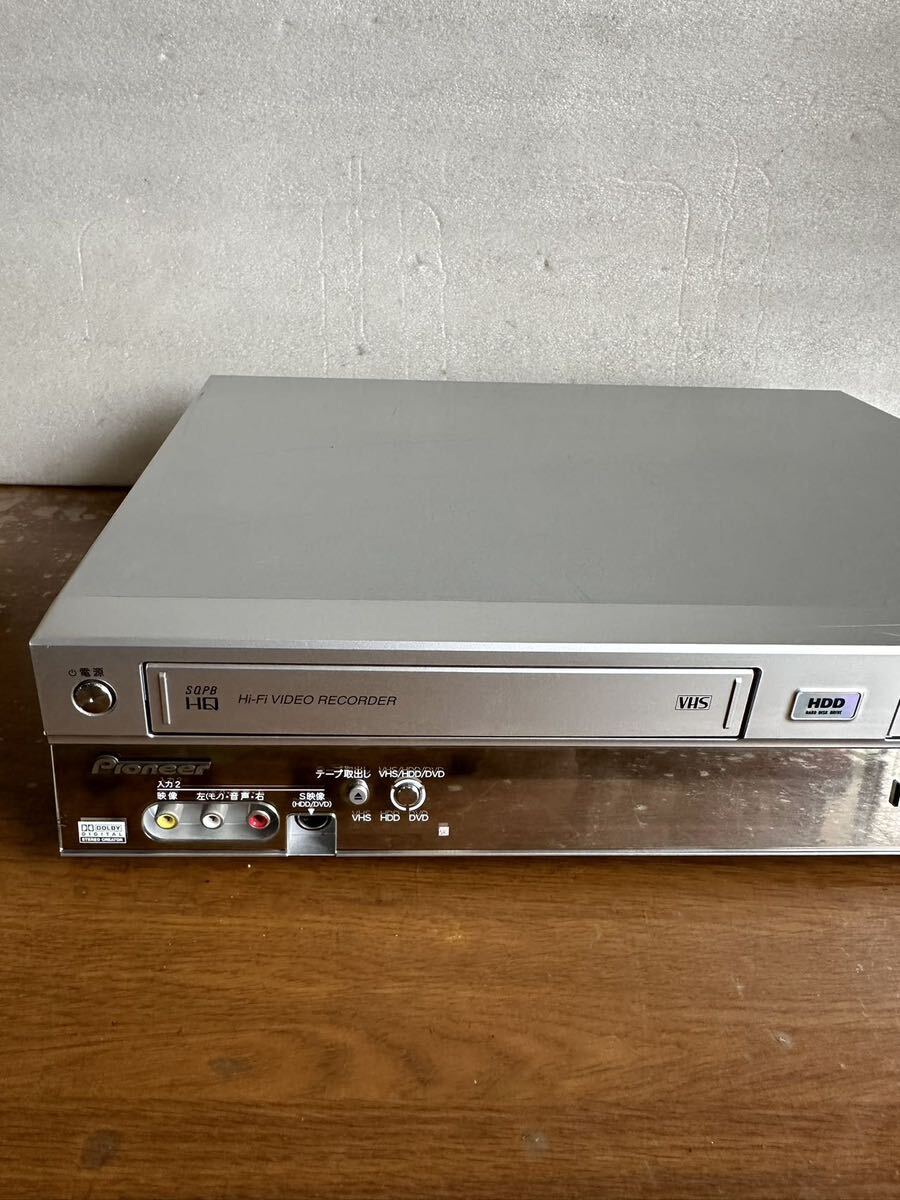  Pioneer DVD / VHS / HDDレコーダーデッキ / DVR-RT7H / リモコン付き_画像2