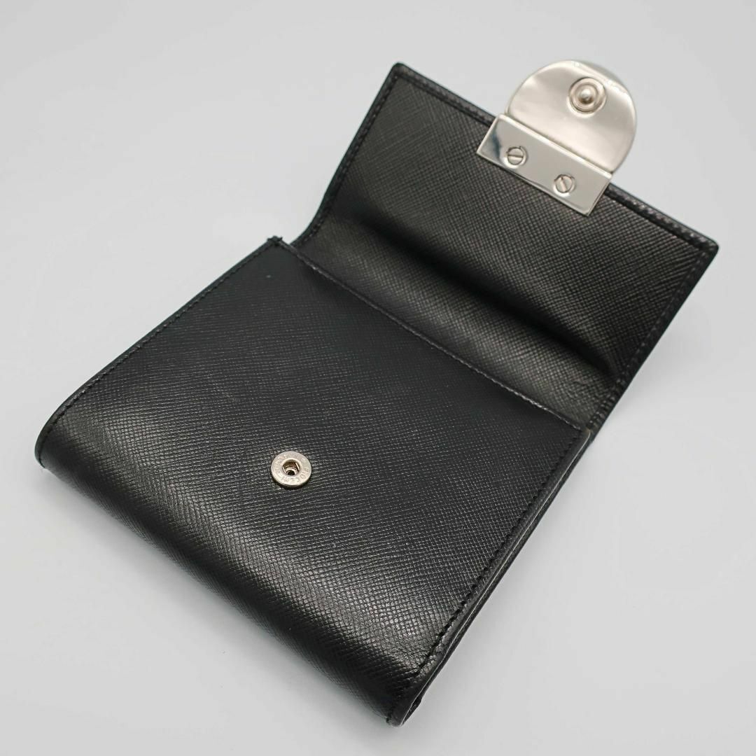  стандартный товар Ferragamo Ferragamo три складывать кошелек Trifold wallet gun chi-niGANCINO чёрный Black все кожа All Leather Authentic Mint