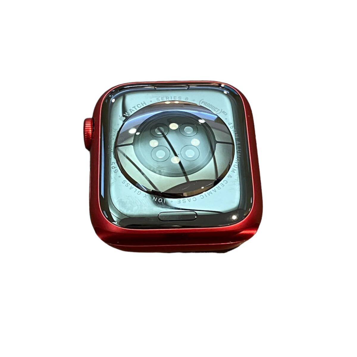 Apple Watch Series 8 45mm red sports band GPS модель A2771 MNP43J аккумулятор самый большая вместимость 100%