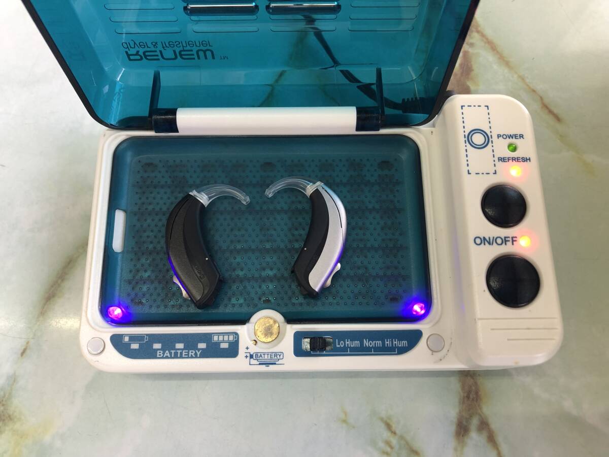 *WIDEXwai Dex D1-FA-P ear .. hearing aid both ear set electric dry vessel * accessory completion goods hearing aid body beautiful used *