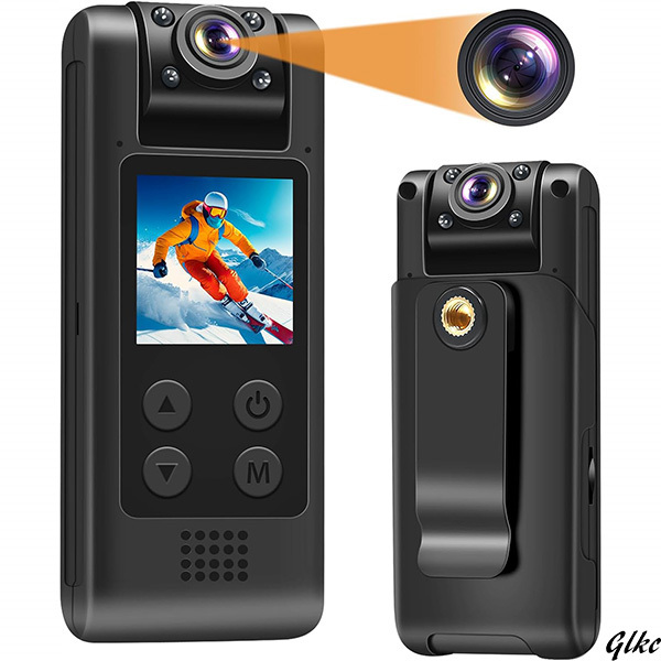 クリップ　ビデオカメラ　ボディカメラ　アウトドア　ウェアラブルカメラ　小型　広角　動体検知　手ブレ補正　小型カメラ　屋外