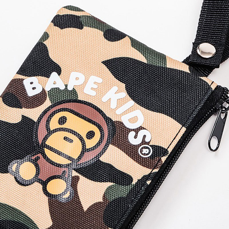 BAPE KIDS◆A BATHING APE／迷彩カモ◆ア ベイシング エイプ◆おさんぽトート＆ミニ財布◆２点セット◆CAMO／カモ／付録ノベルティ