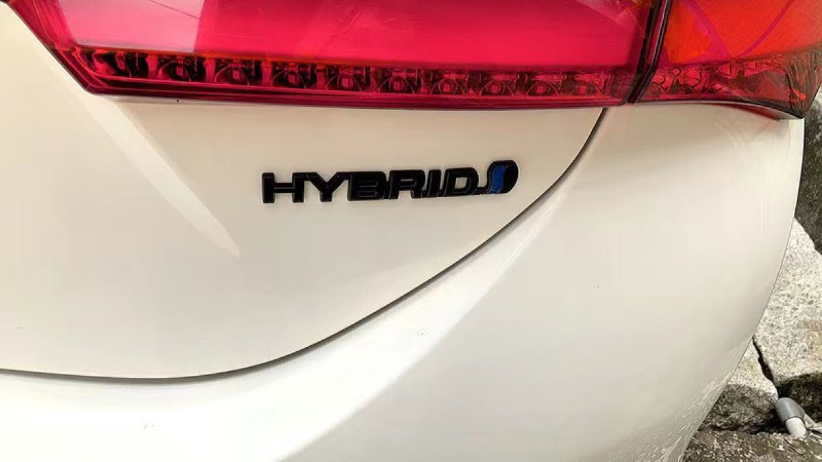 ハイブリッドエンブレム 黒 マットブラック HYBRID 3枚セット