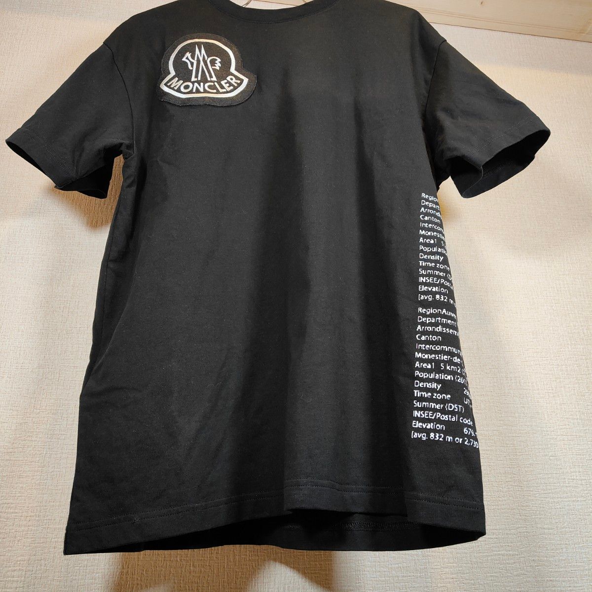 美品☆ MONCLER GENIUS ビッグワッペン クルーネック Tシャツ