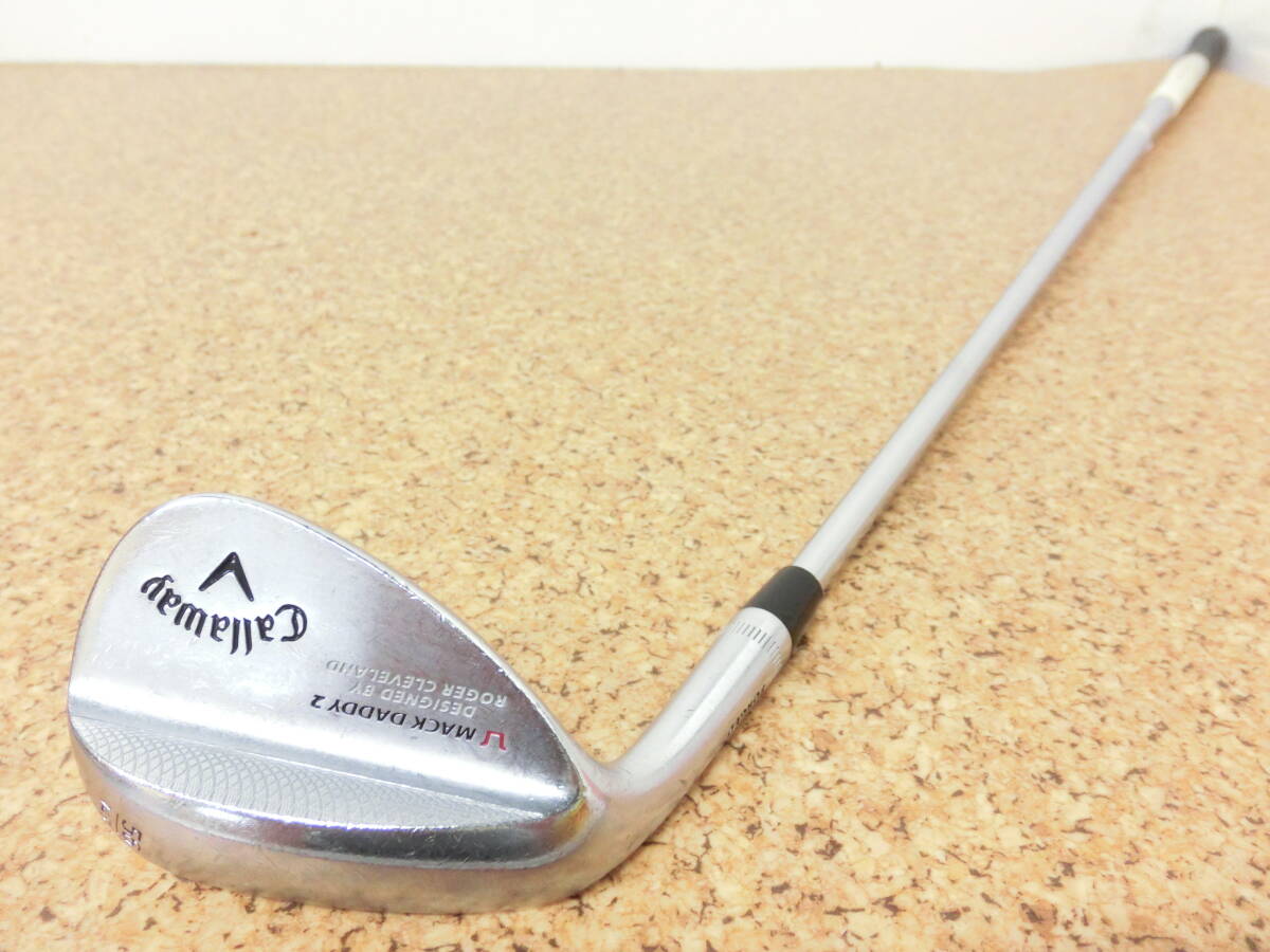 レフティ♪Callaway キャロウェイ MACK DADDY 2 FORGED ウェッジ 56° 14S スチールシャフト N.S.PRO 950GH FLEX-? 中古品♪F2648の画像6