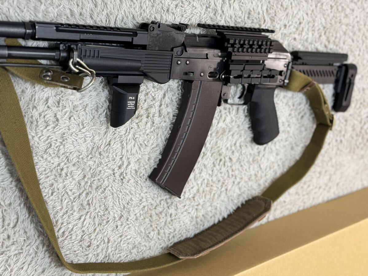 LCT製AK74内外贅沢カスタム、サマコバモーター、電子トリガー、CNCメカボックス、予備マグ付き、バッテリー付き（電動ガン、エアガン）の画像4