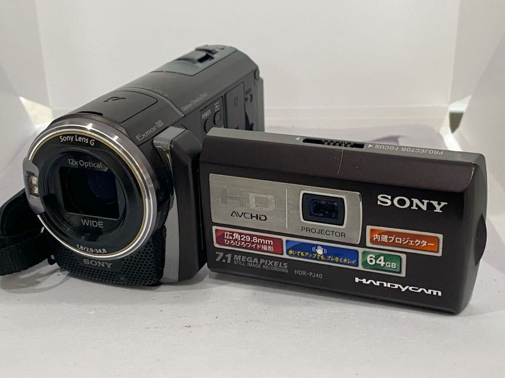 1円スタート SONY ソニー デジタルビデオカメラ HDR-PJ40V ハンディカム ビデオカメラ _画像1