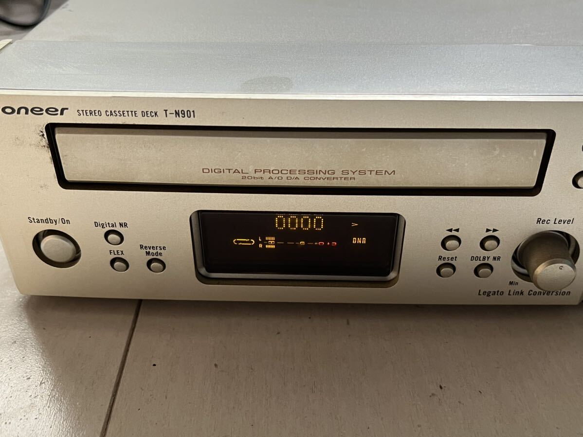 1円スタート Pioneer パイオニア STEREO CD TUNER PD-N901 AMPLIFIER A-N701 カセットデッキ T-N901 MDレコーダー MJ-N901 通電確認済み_画像10