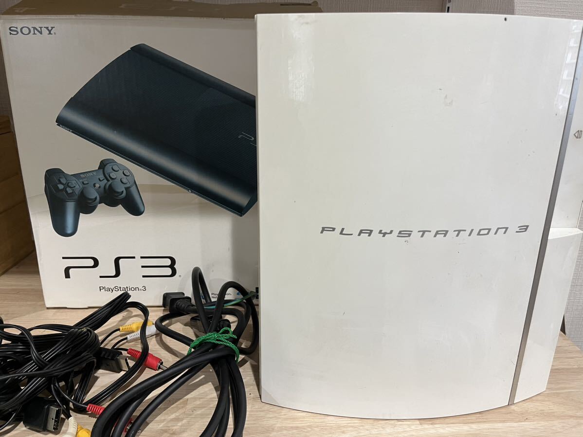 1円スタート SONY ソニー PS3 PlayStation3 プレイステーション3 CECH-4000C チャコールブラック 通電確認済み_画像1