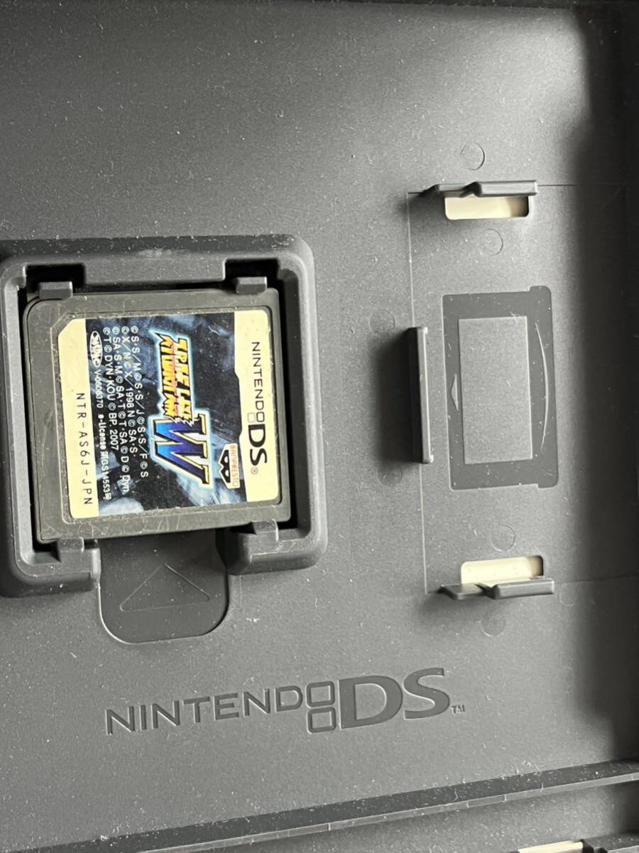 1円スタート Nintendo DS Lite 任天堂 ニンテンドー エナメルネイビー 充電器付き ソフト付き 通電確認済みの画像9