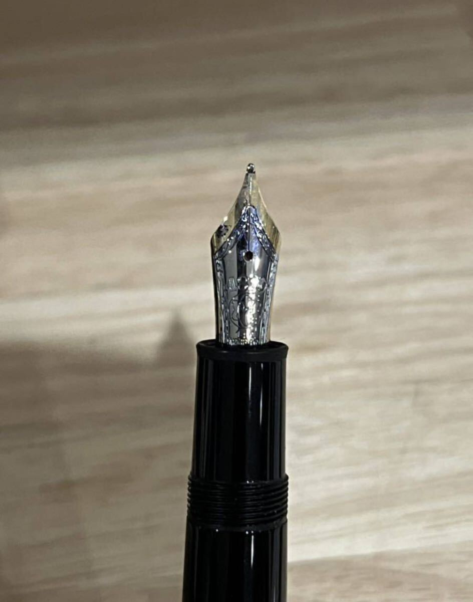 1円スタート 万年筆 MONTBLANC モンブラン マイスターシュテュック MEISTERSTUCK 黒 ブラック ゴールド 14K_画像6