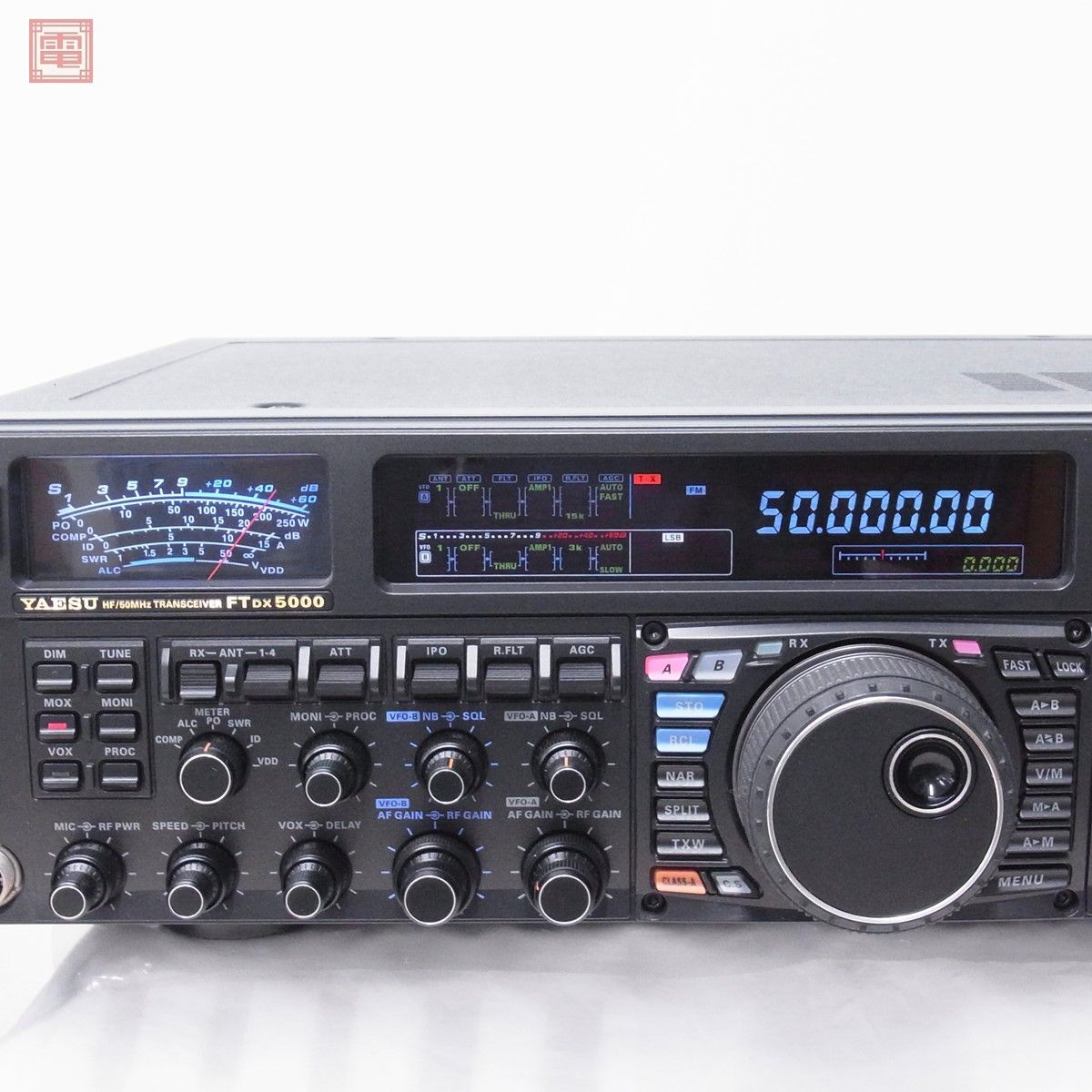 美品 ヤエス 八重洲 FTDX5000MP リミテッド HF/50MHz 200W + SM-5000 ステーションモニター セット 取説・元箱付 Limited【SFの画像3