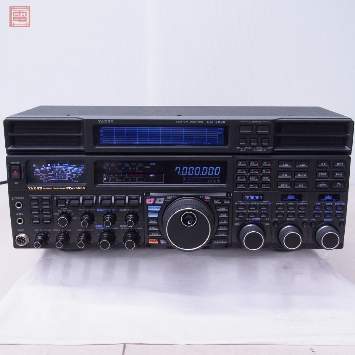 美品 ヤエス 八重洲 FTDX5000MP リミテッド HF/50MHz 200W + SM-5000 ステーションモニター セット 取説・元箱付 Limited【SFの画像5