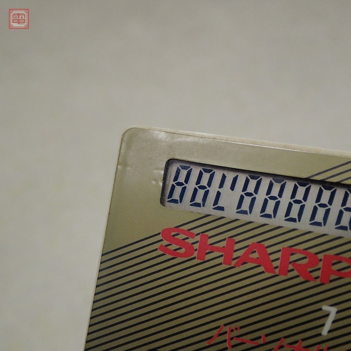 SHARP X68000 購入 EXEクラブ入会記念 オリジナル会員証電卓 CARD EL-878Z シャープ 箱説付 画面不良 ジャンク【PP_画像3
