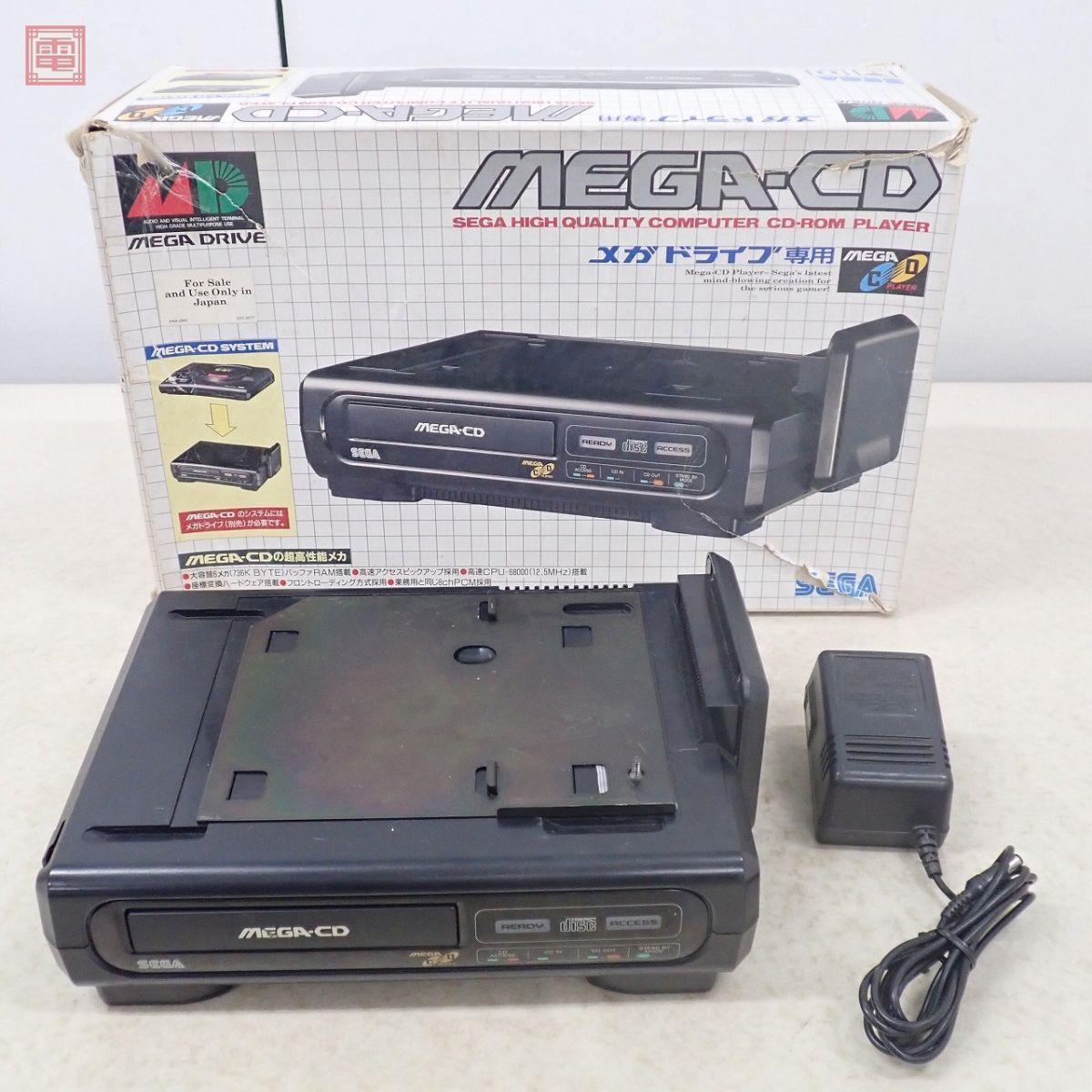 MD メガCD 本体 HAA-2910 MEGA-CD メガドライブ MEGA DRIVE セガ SEGA 箱付 ジャンク パーツ取りにどうぞ【40の画像1