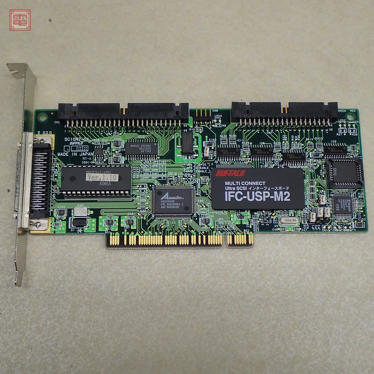 BUFFALO PC-9821 SCSI + IDEマルチコネクトUltra SCSI インターフェースボード IFC-USP-M2 箱説・FD付 動作未確認【20の画像2