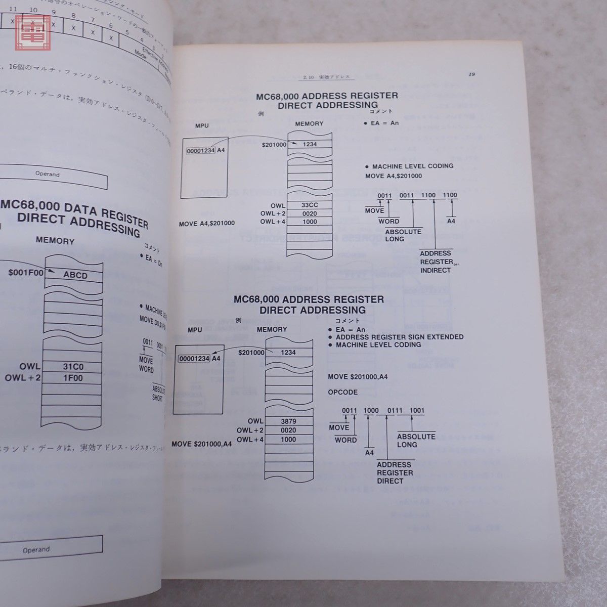 書籍 M68000ファミリ 16/32ビット データブック / M68000 / MC68000 16ビット マイクロプロセッサ ユーザーズマニュアル 計3冊セット【20の画像5