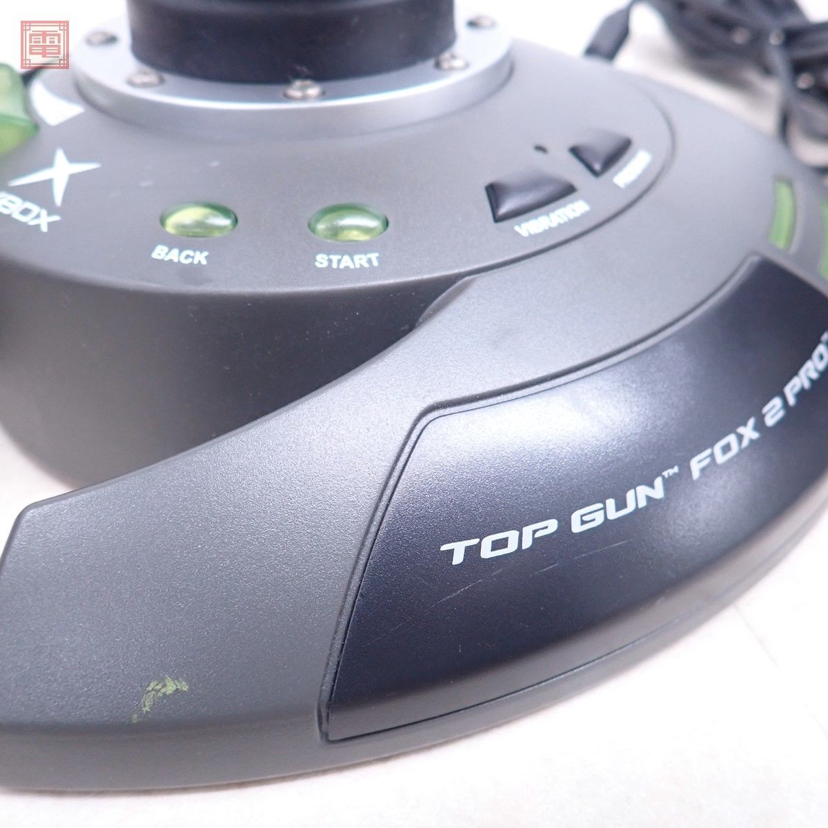 XBOX Thrustmaster Top Gun Fox 2 Pro XBox /360modena レーシングコントローラー マイクロソフト Microsoft スラストマスター 2点 set【40の画像9