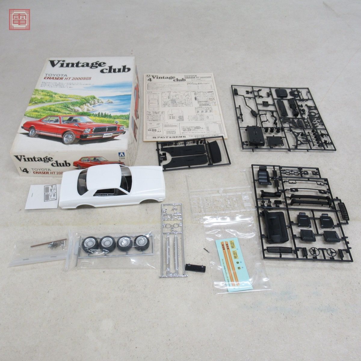 一部組立済 アオシマ 1/24 カローラ 1600GT’82(TE71)/チェイサー HT 2000SGS/R32 スカイライン 4ドア GTS-t 3個セット AOSHIMA 現状品【20_画像3