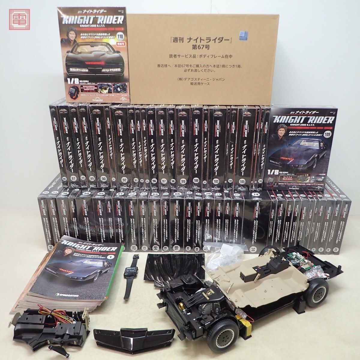 一部組立途中 デアゴスティーニ 1/8 週刊 ナイトライダー KNIGHT 2000 K.I.T.T. 全110号セット ナイト2000 KNIGHT RIDER DeAGOSTINI【SPの画像1