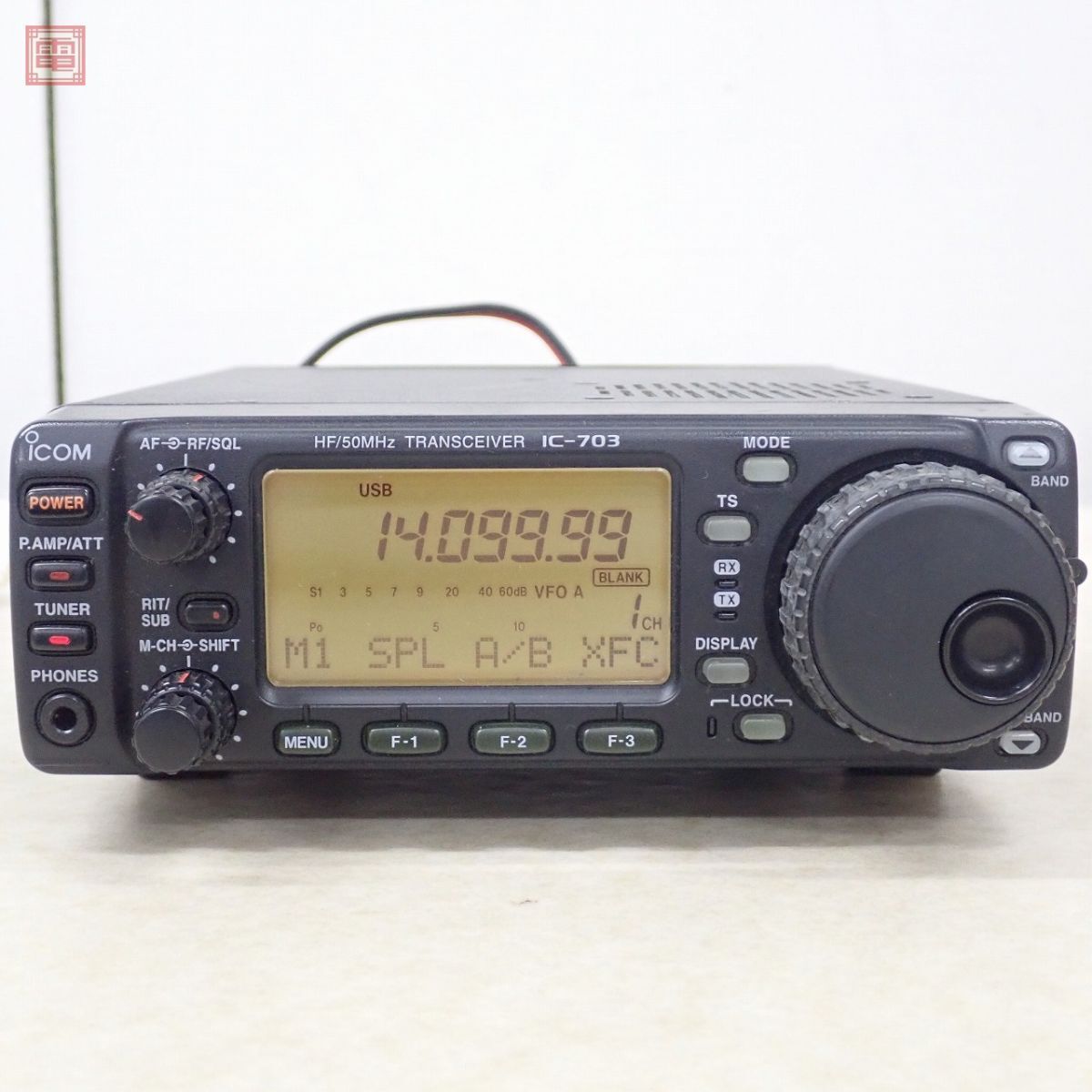 アイコム ICOM IC-703 HF帯/50MHz 10W オプションフィルター・取説・元箱付【20の画像2