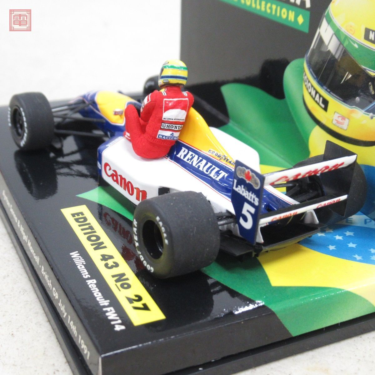 PMA 1/43 ウィリアムズ ルノー FW14 アイルトンセナ #5 ミニチャンプス MINICHAMPS WILLIAMS Renault Ayrton Senna Edition43 No.27【10の画像4