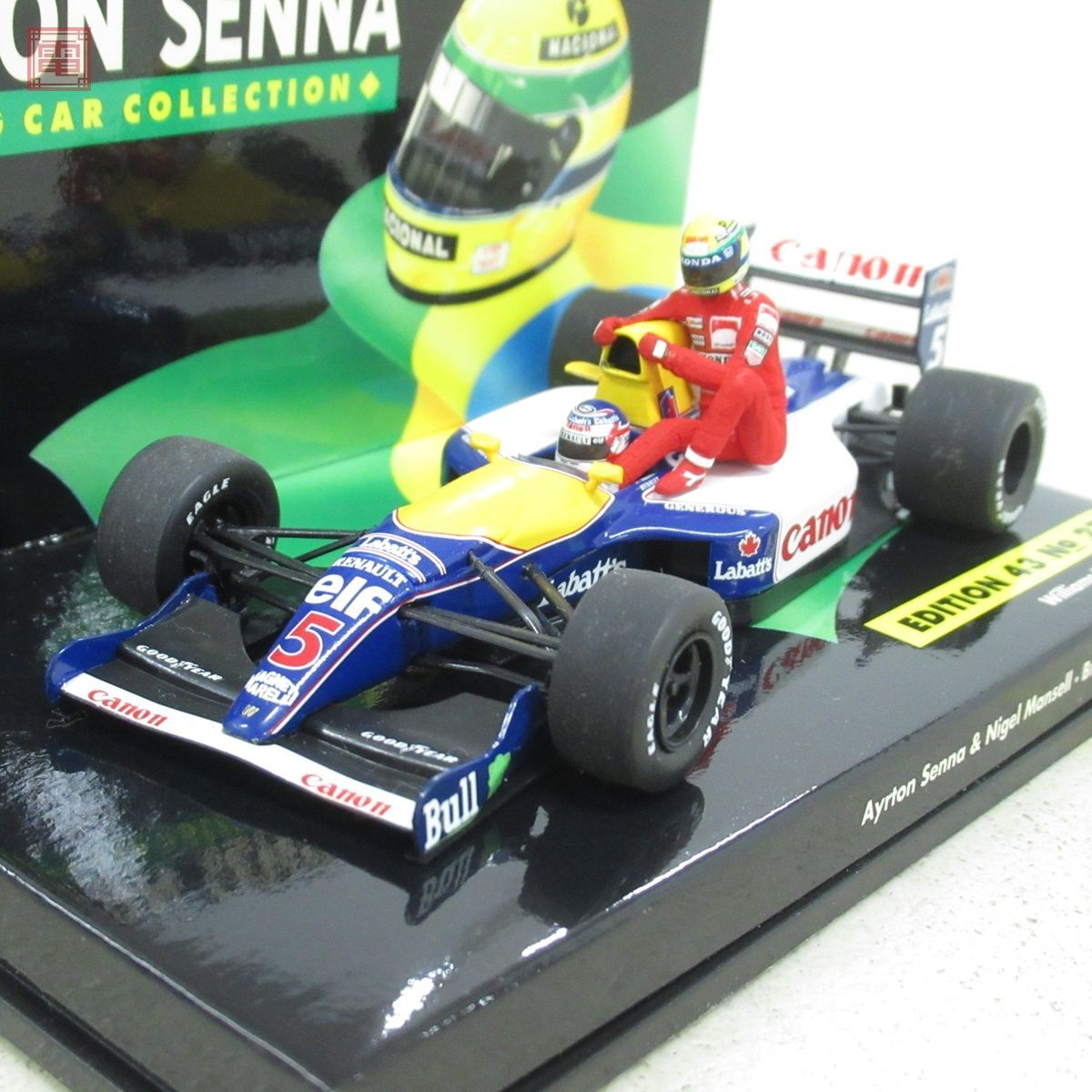 PMA 1/43 ウィリアムズ ルノー FW14 アイルトンセナ #5 ミニチャンプス MINICHAMPS WILLIAMS Renault Ayrton Senna Edition43 No.27【10の画像3