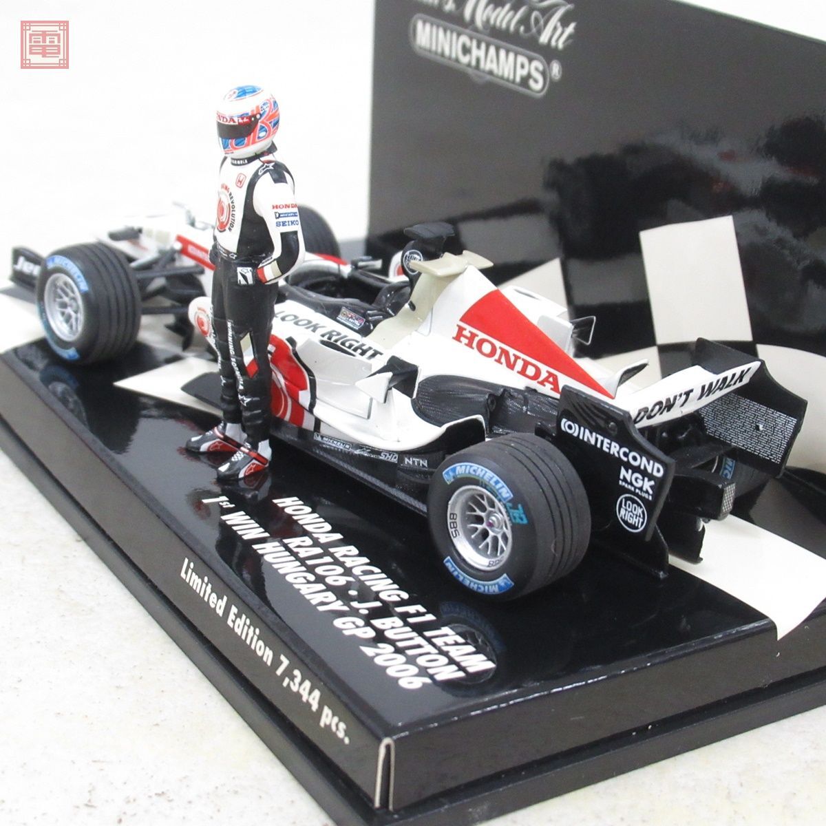 PMA 1/43 ホンダ レーシング F1 チーム RA106 ジェンソン・バトン ハンガリーGP 2006 #12 400060112 Honda Racing J.Button Hungary【10の画像4